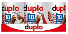 Ferrero duplo Large Pack - Barres de chocolat avec crème de nougat fine, gaufrette croquante et chocolat au lait fin - Bonbons Carnaval et Mardi Gras - 15 paquets de 18 barres emballées individuellement