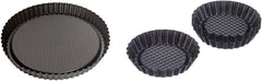 ORIGINAL KAISER Classic Obstbodenform 28 Cm, Obstkuchenform, Gleichmäßige Bräunung & Classic Mini Torteletts 6 Stück, Tartelette Förmchen 10 Cm, Tarteform Klein, Tortelettförmchen Antihaftbeschichte Moules et plaques de cuisson Naty Shop