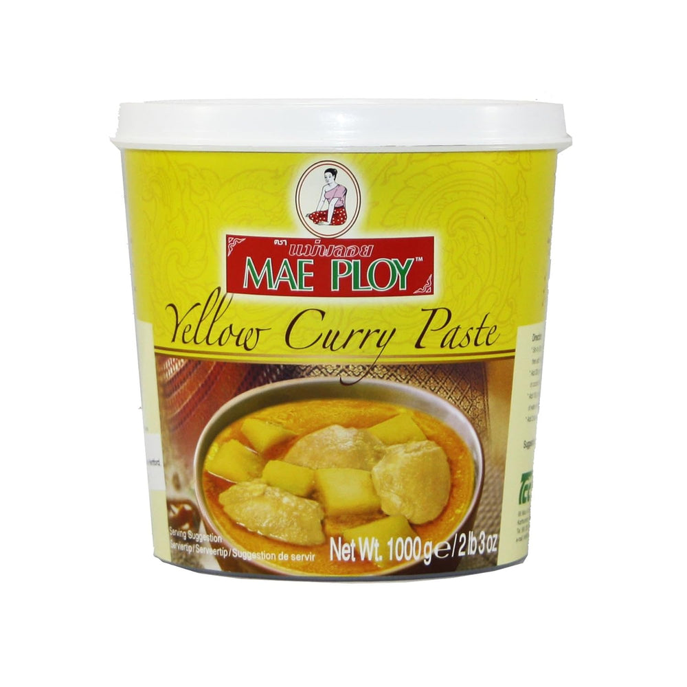 Pâte de curry jaune, curry thaïlandais authentique, cuisine thaïlandaise, 1000 g