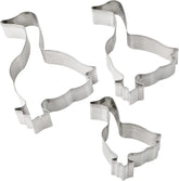 Dr. Oetker Lot de 3 emporte-pièces en forme d'oie - Emporte-pièces de Noël blancs - Emporte-pièces de Noël en acier inoxydable