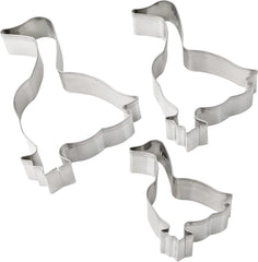 Dr. Oetker Lot de 3 emporte-pièces en forme d'oie - Emporte-pièces de Noël blancs - Emporte-pièces de Noël en acier inoxydable