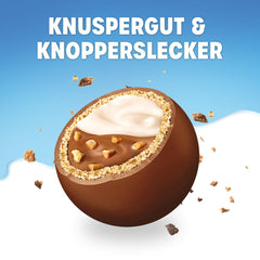 Knoppers Goodies Crunchy Minis – 1 x 180g – boules de gaufrettes croustillantes fourrées de morceaux de noisettes, de lait et de crème de nougat, enrobées de chocolat