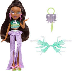 Bratz Fashion Pixiez Sasha Doll - Fantastique poupée de collection avec de la vraie mode et des accessoires, des ailes qui se transforment en bague