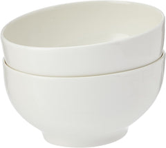 Villeroy & Boch For Me Lot de 2 bols à céréales, blanc, passe au lave-vaisselle, passe au micro-ondes, petits bols pour 2, bols, bols à céréales, snacks ou sauces, assiette, porcelaine premium