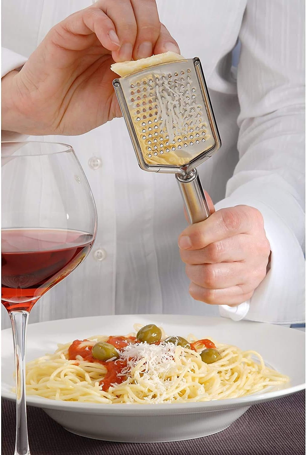 WMF Profi plus răzătoare de brânză din oțel inoxidabil 25 cm, suprafață fină de ras Peeler Naty Shop