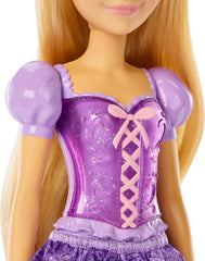 Poupée Mattel Disney Princess Raiponce, Cheveux longs, Mobile, Chaussures et diadème amovibles, Cadeaux Disney, Jouets à partir de 3 ans, HLW03 Naty Shop Dolls