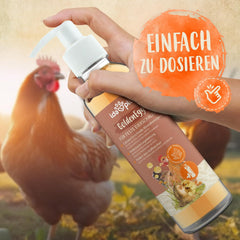 Ida Plus - GoldenEgg 200 ml - Brucheier & Federfressen réduits - Federwachstum & Federkleid - Wichtige Mineralien & Vitamine für Hühner - Beste Eierqualität bei Ihrer Hühnerhaltung