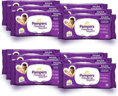Lingettes Pampers Sensitive 12 paquets x 63 lingettes Lingettes humides pour bébé Naty Shop