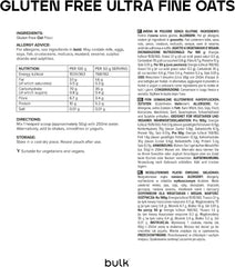 Gruau finement moulu, flocons d'avoine écossais naturels en vrac, sans gluten, 2,5 kg, l'emballage peut varier