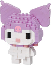 BANDAI - Nanoblock - Hello Kitty - Kuromi - Mini-Bausteinfigur, Pixelart - 160 Teile - NBH179
