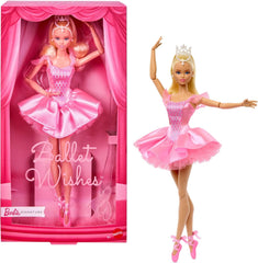 Barbie Signature Ballet Wishes Poupée de collection tendance en tutu de soie rose avec cheveux blonds, emballage cadeau JBJ10