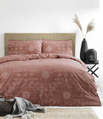 The Linen Yard Bohemian Duvet Cover Set, Red, 260 X 220Cm Plapumi si pilote Naty Shop Roșu 260 X 220Cm