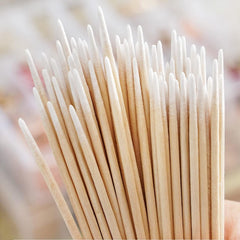 600 pièces Wattestäbchen Holz Spitz,Reinigungsstäbchen,Microbrush Stäbchen Wattestäbchen for Tattoo,Augenbrauen,Beauty,Lippenstift,Wimpern,Make-Up,Nagel Zubehör,Augenbrauen Tattoo