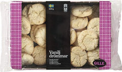 Gille Dream Doughs, Vanille, Pâtes à la vanille suédoise, Vaniljdrömmar, 600 grammes (Pack de 2)