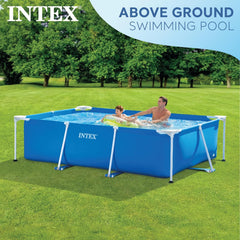 Intex 28271NP - Piscine hors sol rectangulaire avec cadre, 2282 L, acier et PVC, bleue, 260x160x65 cm