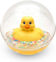 Fisher-Price WaterMates minge rățușcă, rață amuzantă în minge cu confetti, jucărie pentru copii, minge de joacă, jucărie de baie, de la 3 luni, 75676 Jucarii Bebe Naty Shop Minge de rață