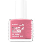 Oja Maybelline New York, culori intense și pigmentate, de lungă durată, întărește unghiile deteriorate, Superstay Ink Bonder, nuanță: Iced Iris 956, 12 ml