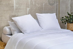 Bleu Câlin Home Collection Lot de 4 oreillers Cliniguard Anti-Acariens Blanc 60X60 Cm Oreillers standards Naty Shop