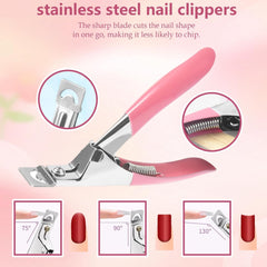 288 Ensemble de formes d'ongles doubles, ensemble de nail art double forme, 12 formes d'extension d'ongles, formes d'ongles en gel, adaptées aux débutants et aux manucures