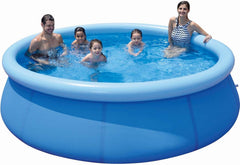 Piscine gonflable, ronde, 300 x 76 cm, capacité 3816 litres, en matériau résistant, idéale pour l'été.