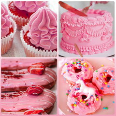 Amestec de uleiuri, colorant alimentar roz pe bază de ulei, foarte concentrat, pentru ciocolată, fondant, fursecuri, copt tort, macaroane, decorare tort DIY, toppinguri pentru aluat - 20ml