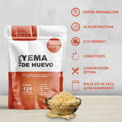 Serman Nutricion Bio Jaune d'Oeuf en Poudre - Sans Gluten Sans Lactose