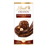 Lindt Creation Hazelnut De Luxe Bar - Chocolat noir aux noisettes croquantes dans une garniture crémeuse