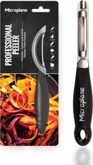 Naty Shop Microplane Éplucheur ambidextre professionnel à double lame en acier inoxydable