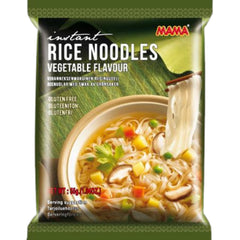 Mama Nouilles de riz instantanées aux légumes – Nouilles de riz instantanées sans gluten, style oriental – Cuisine thaïlandaise authentique – 24 x 55 g