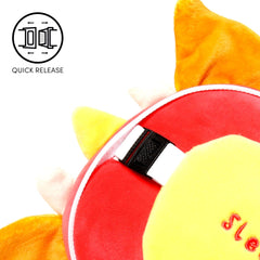 Puckator Relaxeazzz Adoramagics Oreiller de voyage rond en peluche et masque pour les yeux de dragon – Masque de sommeil en peluche pour avion – Oreiller de vol pour enfants et adultes – Masque de sommeil mignon Oreillers de voyage Naty Shop