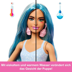 Barbie Pop Reveal Serie Set aus Modepuppe und Zubehör, Treat-Serie, Cool Cupcake Design mit Haustier, 8 Überraschungen inklusive Farbwechsel, JFY61