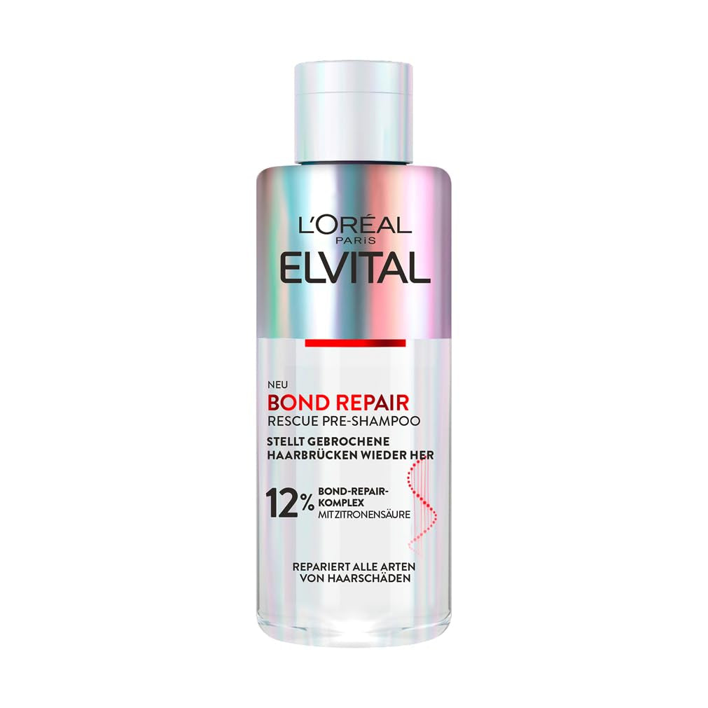 L'Oréal Paris Elvital Bond Repair Shampoo, Curățare delicată pentru repararea părului Duș și baie L'Oréal 200 ml Pre-Shampoo