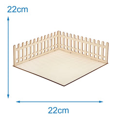 Baker Ross FN256 Mini maison de poupée de jardin en bois - 1 paquet de kit de maison de poupée pour enfants Kit d'artisanat