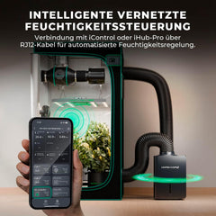 Déshumidificateur MARS HYDRO, 12 L/jour, dégivrage automatique, fonction minuterie, déshumidificateur d'ambiance pour tentes de culture, sous-sols et plantes, réservoir d'eau 1,2 L