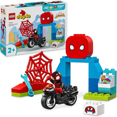 LEGO DUPLO Marvel Spins Motorcycle Adventure, Fantasy Playset pour la série télévisée Spidey et ses super amis, jouet éducatif de construction et de reconstruction pour les enfants à partir de 2 ans 10424 Jeux de construction Besuche den LEGO-Store Titre par défaut