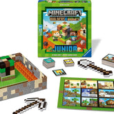 Ravensburger 24615 Minecraft Builders & Biomes Junior - Joc cooperativ pentru copii de la 5 ani în sus, pentru 2-4 jucători