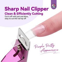 Saviland Unghiere Manichiură Cutter Cutter Cu 15 Magneți, Unghii cu Gel Unghii Trimmer Manichiură Unghii Cutter pentru Unghii Artificiale Unghii cu Gel Unghii Acrilice Unghii Unghii False (Roșu Roșu)