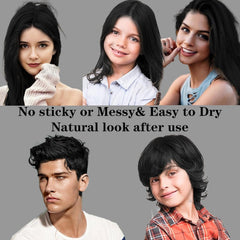 COLAYERIST Culoarea temporară a părului negru lavabil, ceară de colorare a părului pentru bărbați și femei, mascara de păr pentru petreceri sau cosplay, produse de colorare a părului fără mizerie Vopsea pentru par Naty Shop