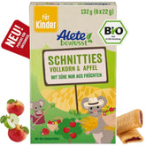 Alete Bio Schnitties grains entiers et pommes 6 X 22 grammes Mère et Enfant Naty Shop 132 grammes