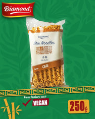 DIAMOND Mie Chili Noodles, nouilles de blé avec poudre de chili, sans œufs, rapides et faciles, végétariennes - 1 x 250 g