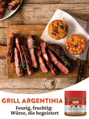 Kotanyi Gourmet Grill-Argentine Gewürzzubereitung, avec Paprika, Pfeffer, Coriandre et plus, fruchtig-épicé, 400ccm, 285 g