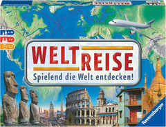 Ravensburger Family Game 26888 - World Tour - Classique pour les familles à partir de 8 ans - Jeu de société, voyage dans le monde, jeu de société pour jusqu'à 6 joueurs - 170+ villes