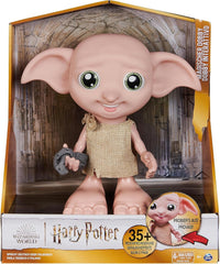 Wizarding World Harry Potter - Păpușa interactivă Dobby House Elf cu peste 30 de sunete, propoziții și mișcări, germană-italiană, jucărie pentru copii de la 6 ani, Fan Article Papusi Naty Shop Titlu implicit