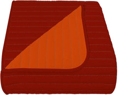 Couette d'été en microfibre orange/rouille pour lit double 250 x 250 cm Couettes et couettes Naty Shop