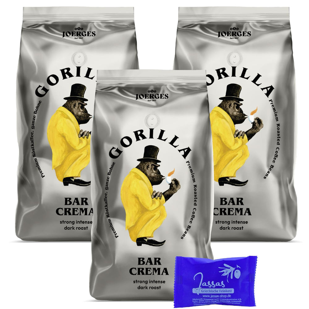 Gorilla Espresso Bar Crème 3x 1000g Produits de pâtisserie Joerges + Jassas | Café Gorille | Gorille Espresso