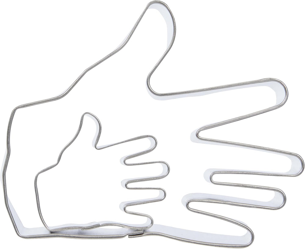 SC619 Emporte-pièces et gâteaux à motif manuel, petites et grandes tailles assorties, acier inoxydable, argent, 10 x 2 x 9 cm, 2 pièces