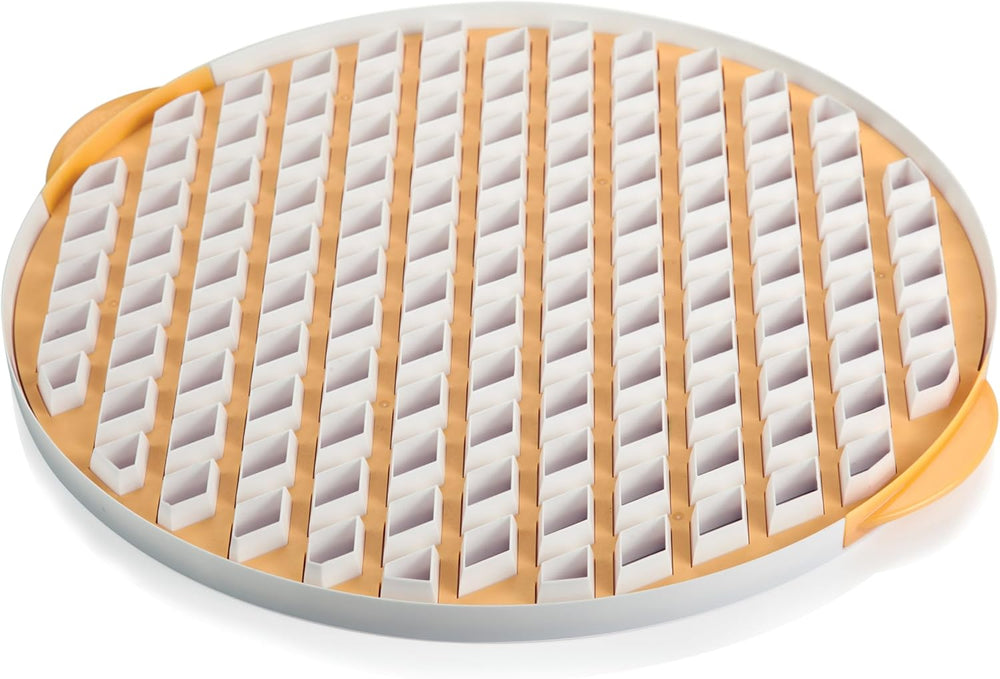 Boîte à biscuits Tescoma, plastique, blanc/jaune, 34 x 33 x 1,8 cm