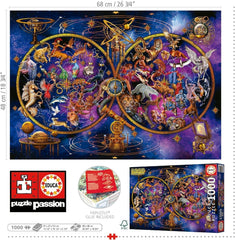 Educa - Puzzle 1000 piese pentru adulti | Imagini cu stele, puzzle 1000 piese pentru adulti si copii de la 14 ani, fluorescent, luminos in intuneric (19561) Puzzle Naty Shop