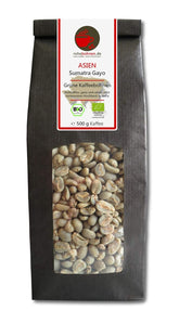 Bio Rohkaffee - Grüner Hochland Kaffee Sumatra Gayo (grüne Kaffeebohnen 500g) - Certifié GMP