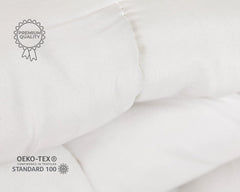 Plapuma TRAMAS+ 200 Gr/M² pentru paturi din fibre goale siliconizate - 150X220 Cm - Certificată Oeko Tex - Albă, moale, caldă, minimalistă - Pat 90 Cm Plapumi si pilote Naty Shop